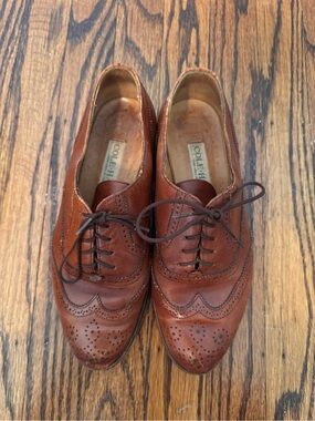 Cole Haan Women’s Cognac Leather Wingtip Oxfords